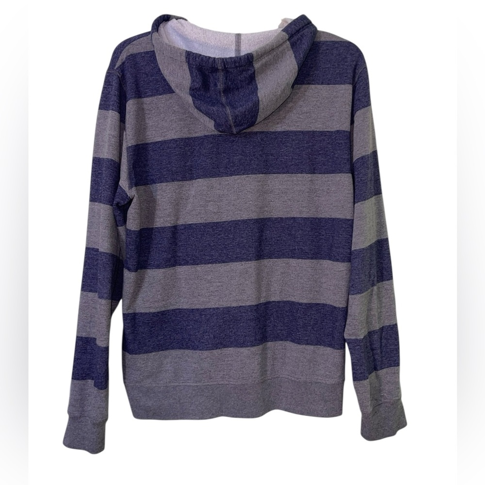 Men’s Knickerbocker Vintage Design blue/gray striped full-zip hoodie. SZ- XL GUC - Picture 2 of 8